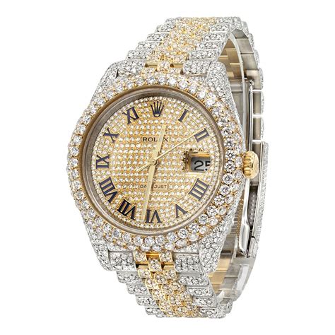 high quality fake diamond watches|iced watches with real diamonds.